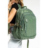 Baginn 571 Collection Sırt Çantası 43*30 Cm Okul Çantası Klinkır Kumaş - 43 x 30 cm - Yeşil