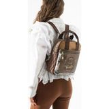 Baginn Amazing Ventis Vegan Deri Sırt Çantası 30*27 cm Retro Vegan Deri Ister Elde Sırt Sırtta Fonksiyonel - 30 x 27 cm - Kahverengi