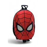 Baginn Anaokulu Çekçekli Sırt Çantası 3D Kabartmalı Kreş Erkek Çocuk Çantası (Kırmızı)