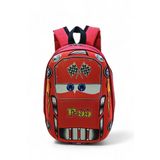 Baginn Anaokulu Sırt Çantası 3D Kabartmalı Kreş Erkek Çocuk Çantası (Kırmızı)