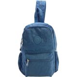 Baginn Bodybag Göğüs Çantası Çok Cepli Hafif Klinkır Kumaş Unisex Badybag Sırt Çantası - Mavi