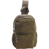 Baginn Bodybag Göğüs Çantası Çok Cepli Hafif Klinkır Kumaş Unisex Badybag Sırt Çantası - Taba