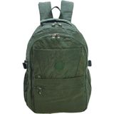Baginn Çok Cepli Hafif Klinkır Kumaş Okul Sırt Çantası Unisex Çanta - Yeşil