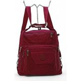 Baginn Fonksiyonel Kullanım Kadın Sırt ve Omuz Çantası Çapraz Askılı Bayan Çanta 30*30 cm - 30 x 30 cm - Bordo