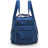 Baginn Fonksiyonel Kullanım Kadın Sırt ve Omuz Çantası Çapraz Askılı Bayan Çanta 30*30 cm - 30 x 30 cm - Mavi