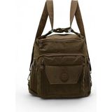 Baginn Fonksiyonel Kullanım Kadın Sırt ve Omuz Çantası Çapraz Askılı Bayan Çanta 30*30 cm - 30 x 30 cm - Taba