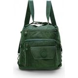 Baginn Fonksiyonel Kullanım Kadın Sırt ve Omuz Çantası Çapraz Askılı Bayan Çanta 30*30 cm - 30 x 30 cm - Yeşil