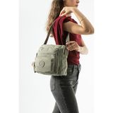 Baginn Kadın Postacı Çanta 28*32 cm 571 Collection Klinkır Hafif Yağmur Geçirmez Klinkır Kumaş Çok Cepli - 28 x 32 cm - Bej