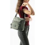 Baginn Kadın Postacı Çanta 28*32 cm 571 Collection Klinkır Hafif Yağmur Geçirmez Klinkır Kumaş Çok Cepli - 28 x 32 cm - Gri