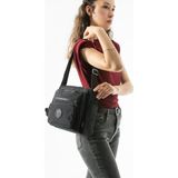 Baginn Kadın Postacı Çanta 28*32 cm 571 Collection Klinkır Hafif Yağmur Geçirmez Klinkır Kumaş Çok Cepli - 28 x 32 cm - Siyah