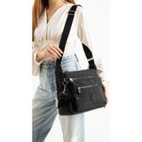 Baginn Kadın Postacı Çanta Hafif Klinkır Kumaş Çok Cepli Çapraz Askılı Omuz Çantası 30*25 cm Günlük Çanta - 30 x 25 cm - Siyah
