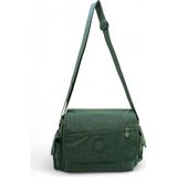 Baginn Kadın Postacı Omuz Okul Çantası Klinkır Çapraz Askılı Çok Cepli Su Itici Hafif Kumaş 30*25 cm - Yeşil