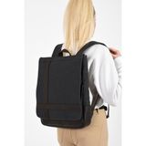 Baginn Kadın Sırt Çantası 35*22 cm Kanvas Kumaş Laptop Bölmeli Business Sırt Çantası Okul Çantası Mega Bag - 35 x 22 cm - Antrasit