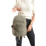 Baginn Kadın Sırt Çantası Çok Cepli 30*25 cm Hafif Klinkır Kumaş Spor Seyahat Çantası Su Itici Kumaş - Bej