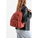 Baginn Kadın Sırt Çantası Günlük Kullanıma Uygun 32*25 cm Klinkır Kumaş Çok Cepli Hafif Su Itici Kumaş - 32 x 25 cm - Siyah