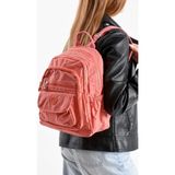 Baginn Kadın Sırt Çantası Günlük Kullanıma Uygun 32*25 cm Klinkır Kumaş Çok Cepli Hafif Su Itici Kumaş - 32 x 25 cm - Turuncu