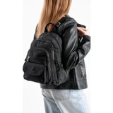 Baginn Kadın Sırt Çantası Günlük Kullanıma Uygun 32*25 Cm Klinkır Kumaş Çok Cepli Hafif Su İtici Kumaş