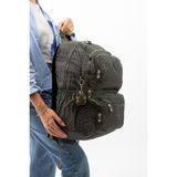 Baginn Kadın Sırt Çantası Hafif Kumaş Çok Cepli Kabin Boy Seyahat Çantası 43*30 cm - 43 x 30 cm - Haki