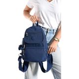 Baginn Kadın Sırt Çantası Kapaklı Model 30*25 cm Hafif Klinkır Kumaş Spor Çantası Günlük Bayan Çantası - 30 x 25 cm - Lacivert