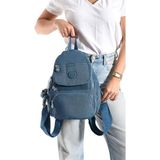 Baginn Kadın Sırt Çantası Kapaklı Model 30*25 cm Hafif Klinkır Kumaş Spor Çantası Günlük Bayan Çantası - 30 x 25 cm - Mavi