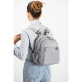 Baginn Kadın Sırt Çantası Ultra Hafif Paraşüt Kumaş Su Itici Kumaş Günlük Sırt Çantası Ölçüsü 30*24 cm - 30 x 24 cm - Gri