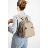 Baginn Kadın Sırt Çantası Ultra Hafif Paraşüt Kumaş Su Itici Kumaş Günlük Sırt Çantası Ölçüsü 30*24 cm - 30 x 24 cm - Krem