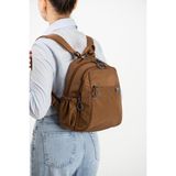 Baginn Kadın Sırt Çantası Ultra Hafif Paraşüt Kumaş Su Itici Kumaş Günlük Sırt Çantası Ölçüsü 30*24 cm - 30 x 24 cm - Taba