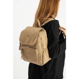 Baginn Kadın Sırt Çantası Ultra Hafif Poliamid Kumaş Su Geçirmez Kapaklı Günlük Sırt Çantası 29*27 Cm