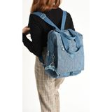 Baginn Kapaklı Okul Çantası İster Elde İster Sırt Olarak Rahat Kullanım 35*30 Cm Kadın Sırt Çantası (Mavi)