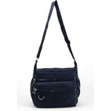 Baginn Klinkır Bayan Postacı Çanta Çok Cepli Yağmur Geçirmez Kadın Çanta Çapraz Askılı Omuz 25*20 cm - 25 x 20 cm - Siyah