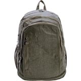 Baginn Klinkır Bayan Sırt Çantası Büyük Boy Yağmur Geçirmez Hafif Kumaş Çok Cepli Kadın Okul Sırt Çantası 45 Cm (Krem)