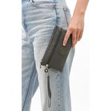 Baginn Klinkır El Çantası Cüzdan Kalemlik Fonksiyonel Kullanım Kalem Kutusu 20*12 Cm Makyaj Çantası (Gri)