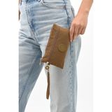 Baginn Klinkır El Çantası Cüzdan Kalemlik Fonksiyonel Kullanım Kalem Kutusu 20*12 cm Makyaj Çantası - Taba