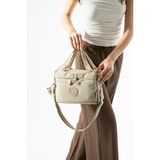 Baginn Klinkır Hafif Yağmur Geçirmez Kadın Postacı Çanta 30*20 cm El Çantası 571 Collection - 30 x 20 cm - Krem