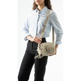 Baginn Klinkır Hafif Yağmur Geçirmez Kadın Postacı Çanta Çok Cepli 20*15 cm Omuz Çantası 571 Collection - 20 x 15 cm - Krem