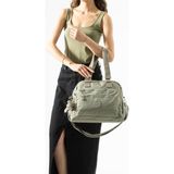 Baginn Klinkır Kadın Omuz Çantası Hafif Yağmur Geçirmez Çok Cepli Çapraz Askılı Kol Çantası 32*27 cm - 32 x 27 cm - Bej