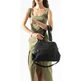 Baginn Klinkır Kadın Omuz Çantası Hafif Yağmur Geçirmez Çok Cepli Çapraz Askılı Kol Çantası 32*27 cm - 32 x 27 cm - Siyah