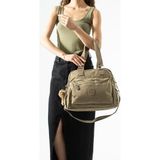 Baginn Klinkır Kadın Omuz Çantası Hafif Yağmur Geçirmez Çok Cepli Çapraz Askılı Kol Çantası 32*27 cm - 32 x 27 cm - Vizon