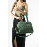 Baginn Klinkır Kadın Omuz Çantası Hafif Yağmur Geçirmez Çok Cepli Çapraz Askılı Kol Çantası 32*27 cm - 32 x 27 cm - Yeşil