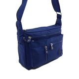 Baginn Klinkır Kadın Postacı Çanta Çok Cepli Çapraz Askılı (Lacivert)