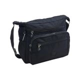 Baginn Klinkır Kadın Postacı Çanta Çok Cepli Çapraz Askılı Yağmur siyah