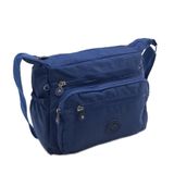 Baginn Klinkır Kadın Postacı Çanta Çok Cepli Çapraz Askılı Yağmura Dayanıklı Kumaş (Lacivert)