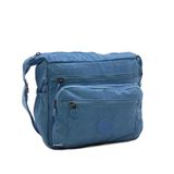 Baginn Klinkır Kadın Postacı Çanta Çok Cepli Çapraz Askılı Yağmura Dayanıklı Kumaş (Mavi)