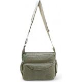 Baginn Klinkır Kadın Postacı Çanta Çok Cepli Su Itici Kumaş Kadın Çapraz Askılı Omuz Çantası 25*20 cm - 25 x 20 cm - Mavi