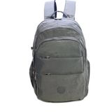 Baginn Klinkır Kumaş Hafif Çok Cepli Yağmur Geçirmez Kadın Çanta Okul Seyahat (Gri)