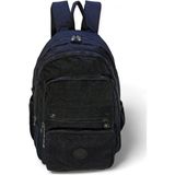 Baginn Klinkır Kumaş Lise Ortaokul Sırt Çantası Çok Cepli 571 Collection Goril Anahtarlık Hediyeli! (Siyah)
