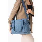 Baginn Klinkır Mavi Kadın Omuz Çantası