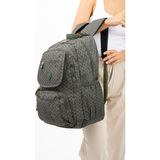Baginn Lise Okul Sırt Çantası Çok Cepli Okul Çantası Hafif Klinkır Kumaş 43*30 cm Seyahat Çantası - Haki