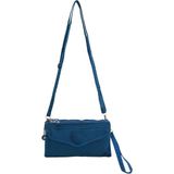 Baginn Mini Çapraz Çanta Cüzdan El Çantası Fonksiyonel Kullanım 22 Cm Genişlik (Mavi)