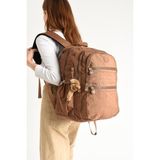 Baginn Okul Sırt Çantası Klinkır Kumaş Hafif Çok Cepli 571 Collection 45*30 cm - Taba